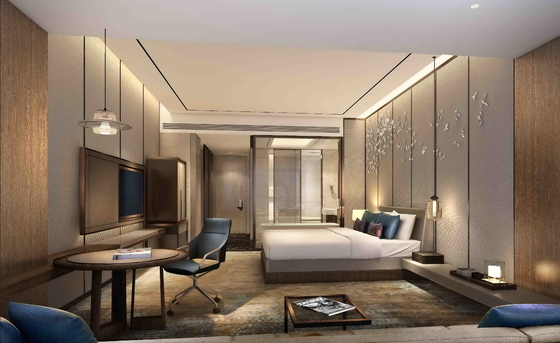 Progettazione moderna della mobilia della camera da letto dell'albergo di lusso di Gelaimei di benvenuto dell'OEM