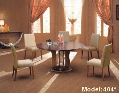 Tabella di legno della sala da pranzo di 5 persone della mobilia del ristorante dell'hotel della tappezzeria di Gelaimei