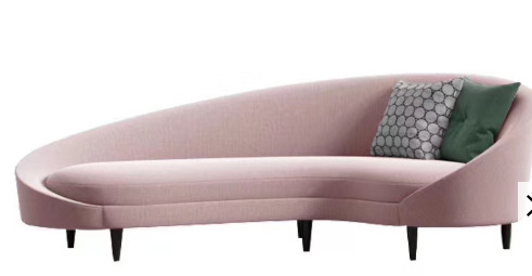 Salotto Sofa Pink Curved Sofa Modern dell'hotel di Gelaimei con ISO14001