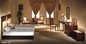 ISO14001 ha certificato la mobilia della camera da letto dell'hotel fissa il colore di legno solido della noce della mobilia dell'hotel