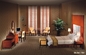 Gelaimei Cherry Color Hotel Bedroom Furniture mette con la Tabella vestentesi di legno solida