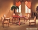 Tabella di legno della sala da pranzo di 5 persone della mobilia del ristorante dell'hotel della tappezzeria di Gelaimei