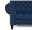 Il sofà 3 Seater della camera di albergo della struttura di legno dei blu navy ha trapuntato il sofà 2300*850*850mm