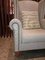 930*900*1150mm singolo Sofa Chair Tufted Fabric Recliner bianco hanno rotolato il braccio